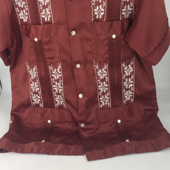 Vintage Campos Copacabana Guayabera Shirt Size 38 - Picture 2 of 7